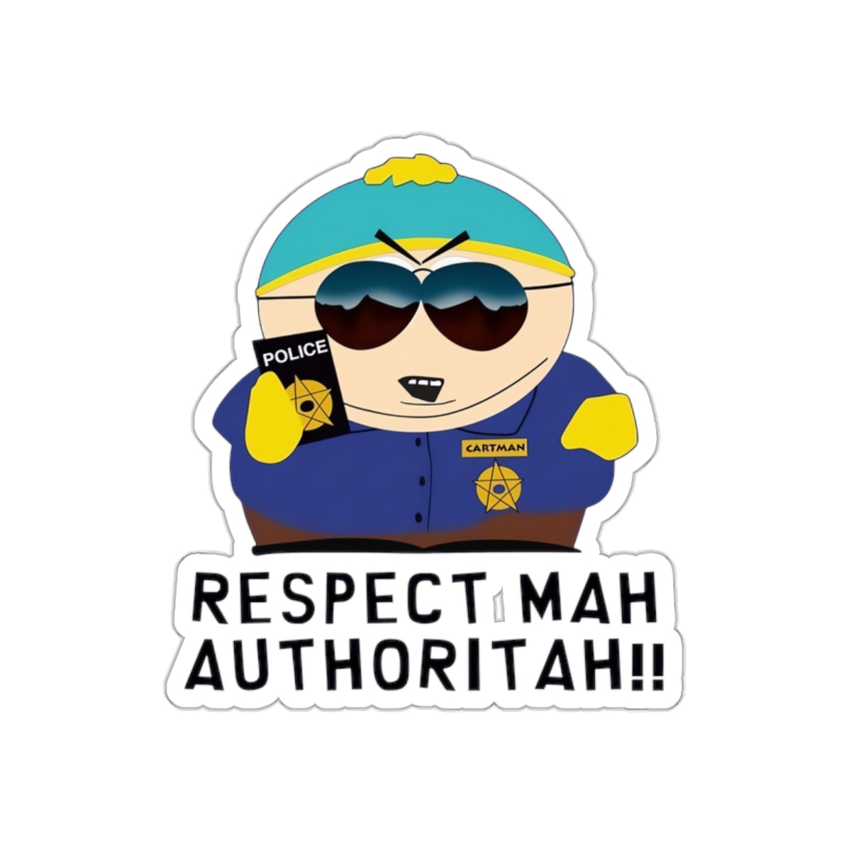 South Park Cartman Respect Mah Autheritah! Die-Cut Stickers