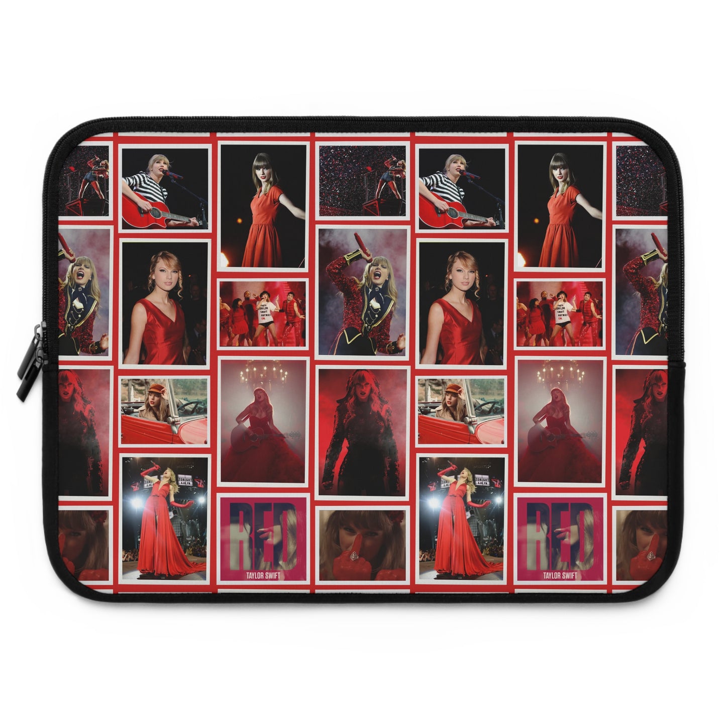 Taylor Swift Red Era Collage Laptop Sleeve