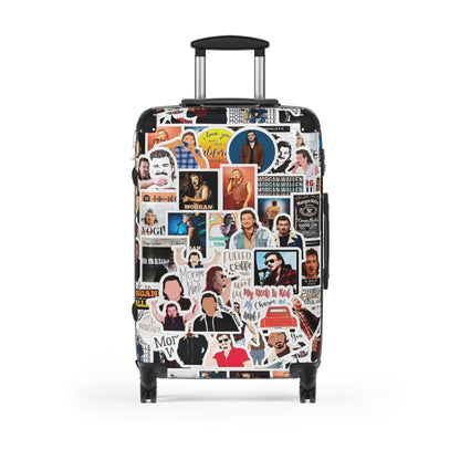 Morgan Wallen Sticker Collage Suitcase