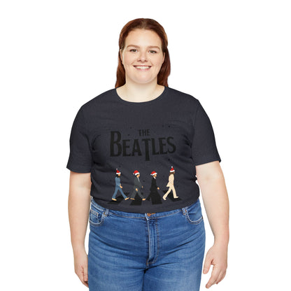 The Beatles Abbey Road Santas Unisex Jersey Short Sleeve Tee Shirt