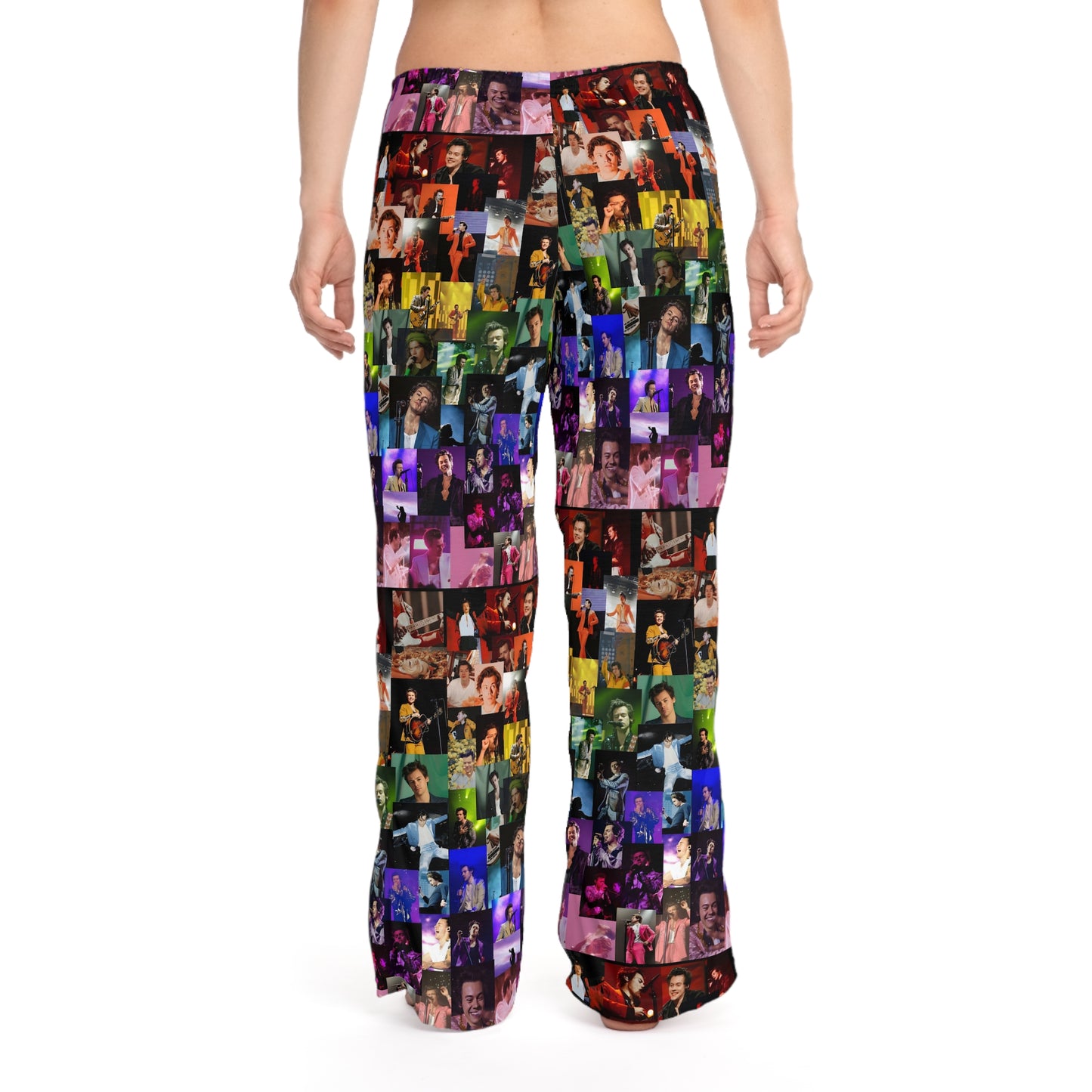 Harry Styles Rainbow Photo Collage Women's Pajama Pants