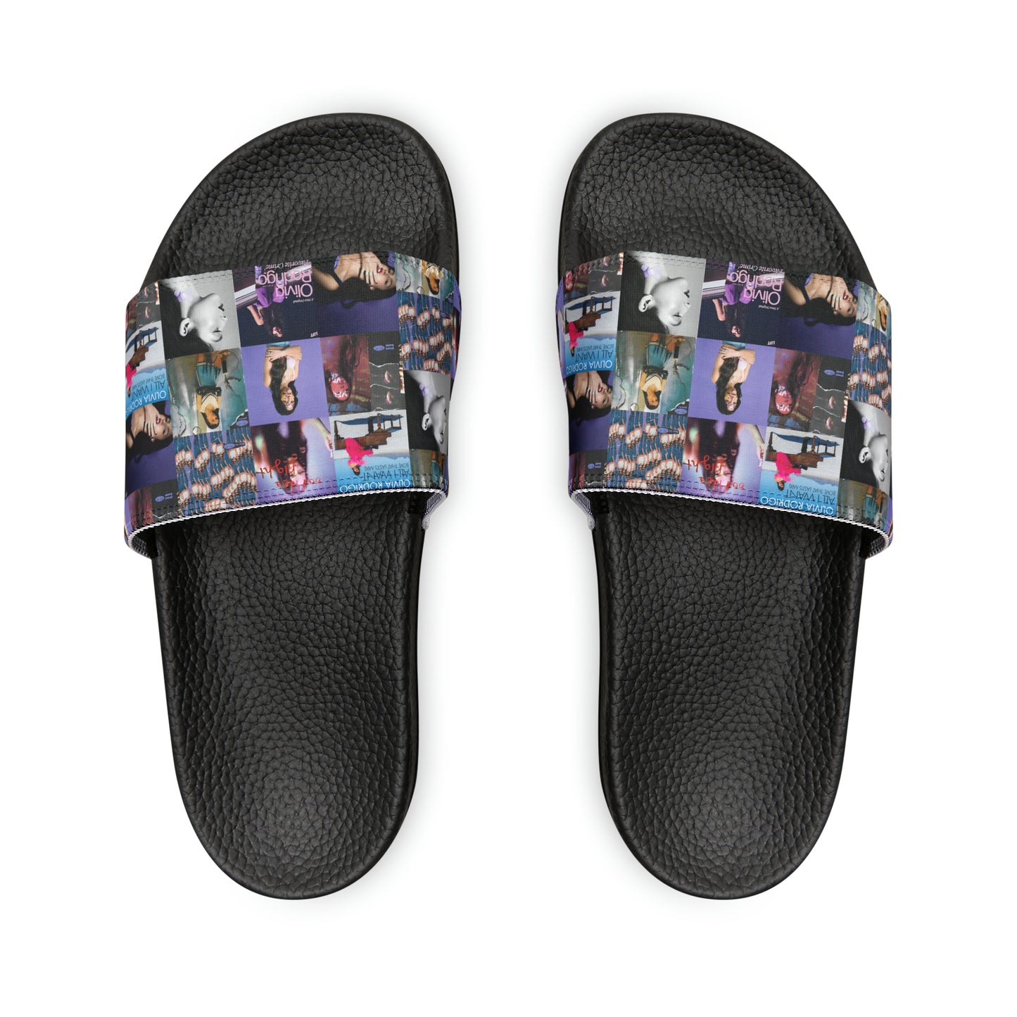 Olivia Rodrigo Album Cover Art Collage Youth Slide Sandals