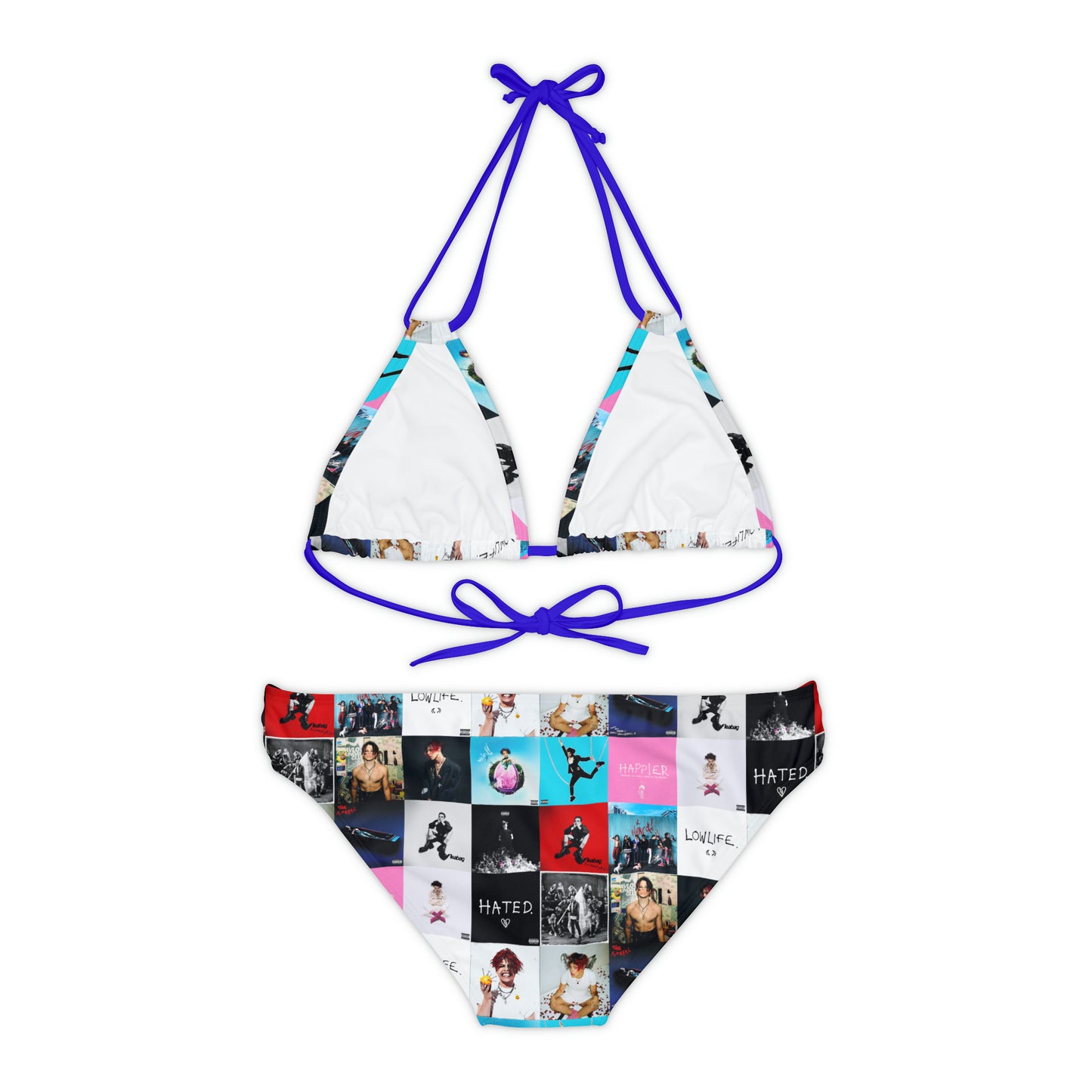 YUNGBLUD Album Cover Art Collage Strappy Bikini Set (AOP)