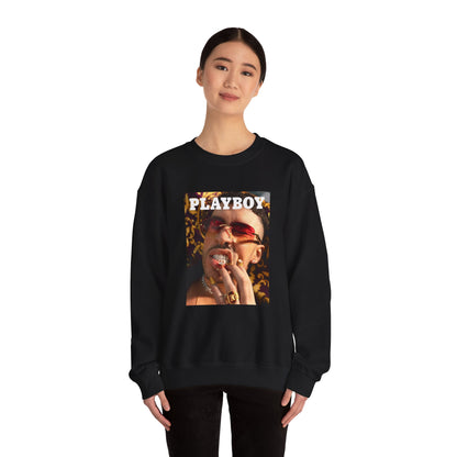 Bad Bunny Playboy Cover Unisex Heavy Blend Crewneck Sweatshirt