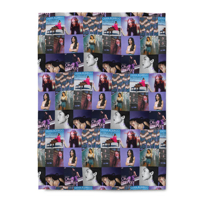 Olivia Rodrigo Album Cover Art Collage Duvet Cover