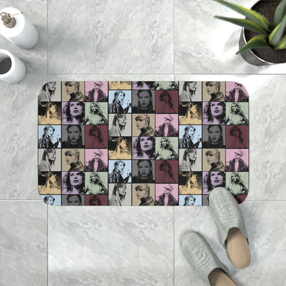 Taylor Swift Eras Collage Memory Foam Bath Mat