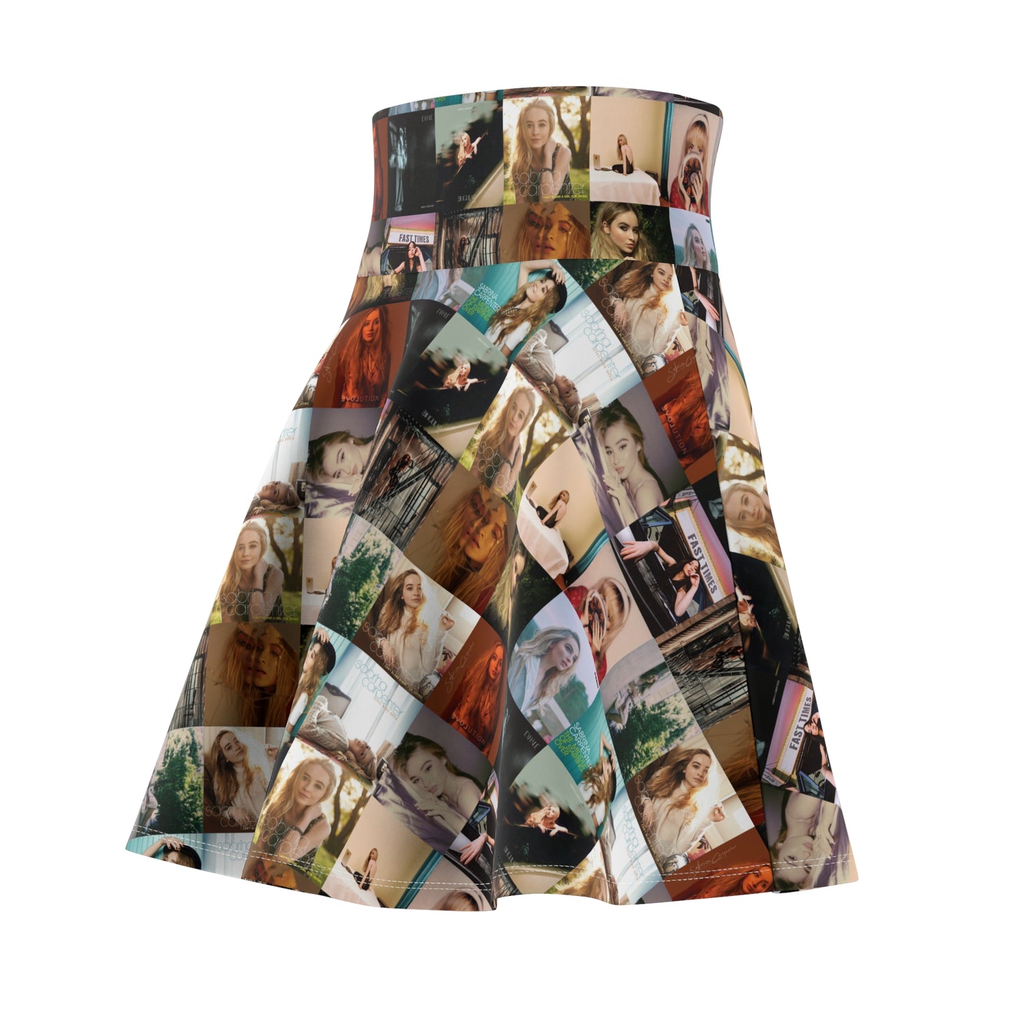 Sabrina Carpenter Album Cover Collage Women's Skater Skirt