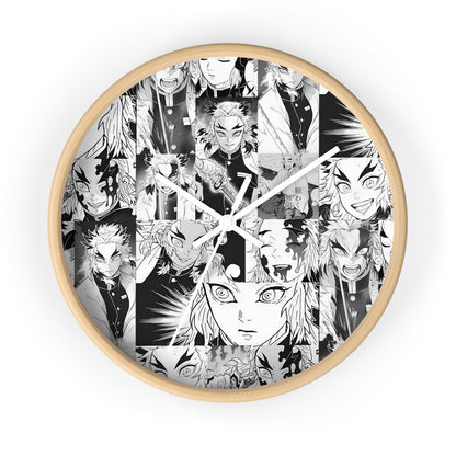 Demon Slayer Kyojuro Rengoku Collage Wall Clock
