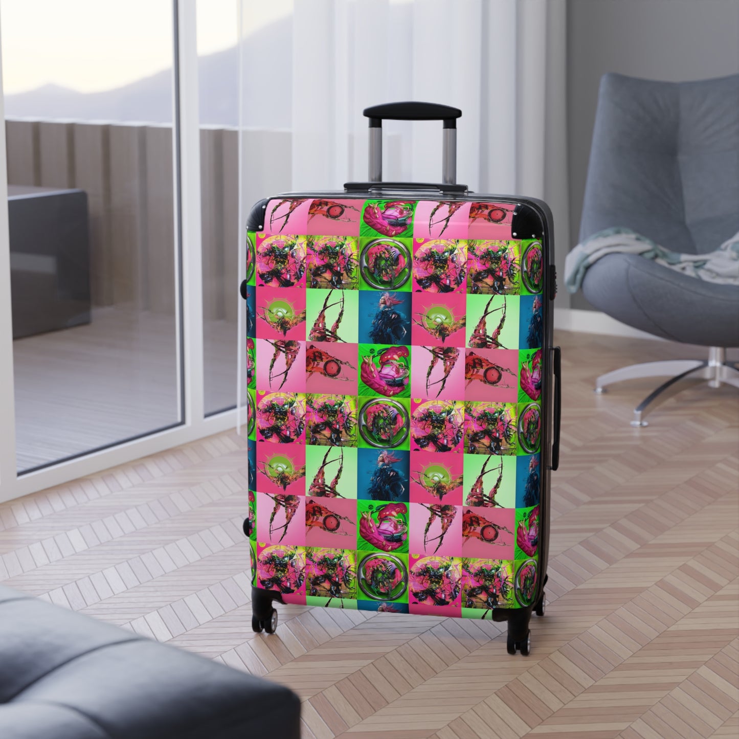 Lady Gaga Dawn of Chromatica Mosaic Suitcase