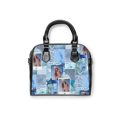Olivia Rodrigo Light Blue Aesthetic Collage Shoulder Handbag