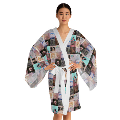 Melanie Martinez Album Art Collage Long Sleeve Kimono Robe