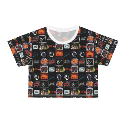 Daft Punk Album Cover Art Collage Crop Tee