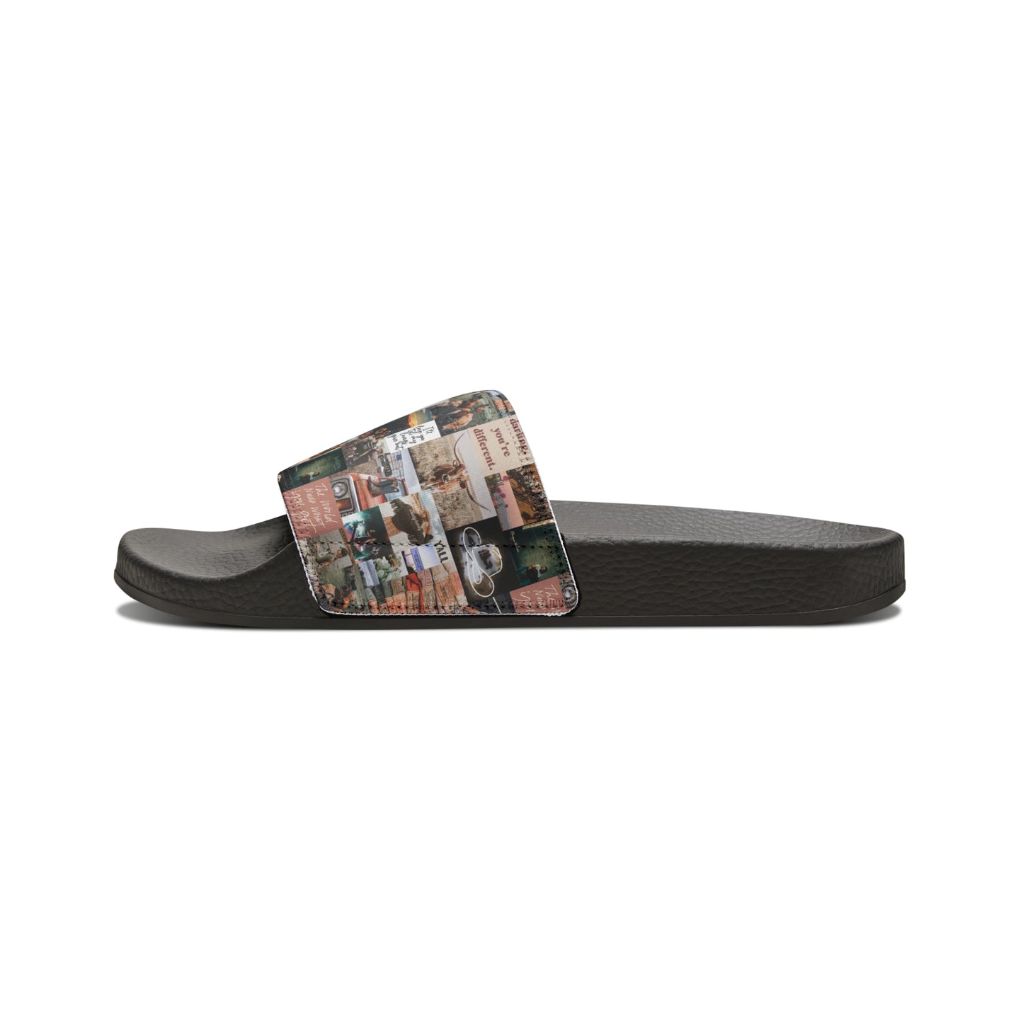 Morgan Wallen Darling You're Different Collage Youth Slide Sandals