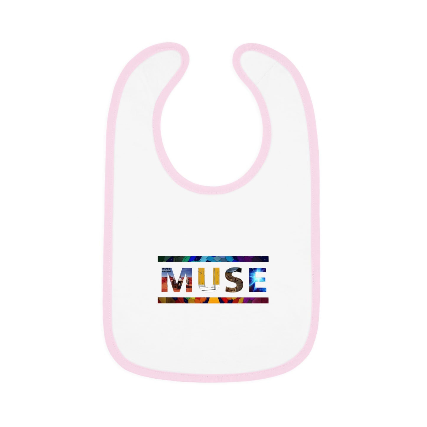 Muse Album Art Letters Baby Contrast Trim Jersey Bib