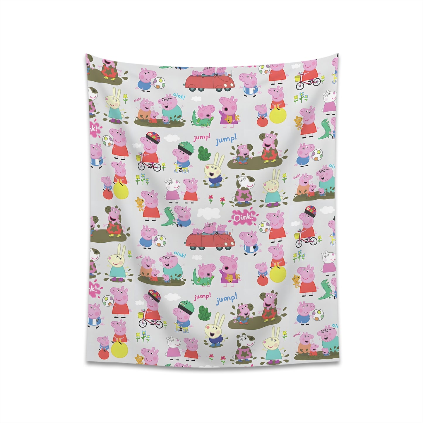 Peppa Pig Oink Oink Collage Printed Wall Tapestry