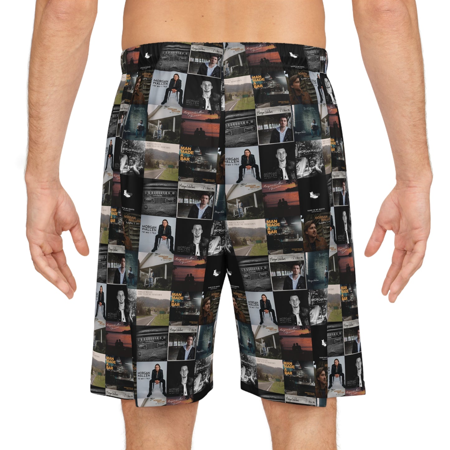 Morgan Wallen Album Cover Collage Basketball Shorts