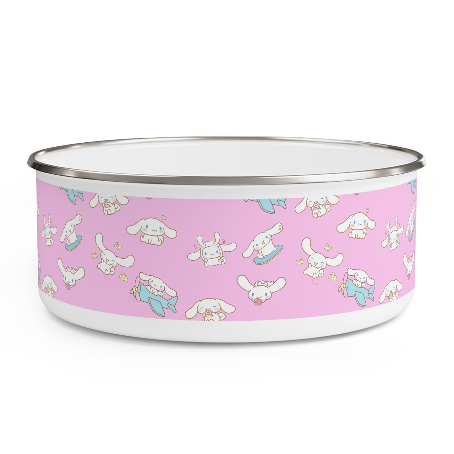 Cinnamoroll Playing Around Pattern Enamel Bowl