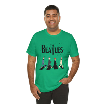 The Beatles Abbey Road Santas Unisex Jersey Short Sleeve Tee Shirt