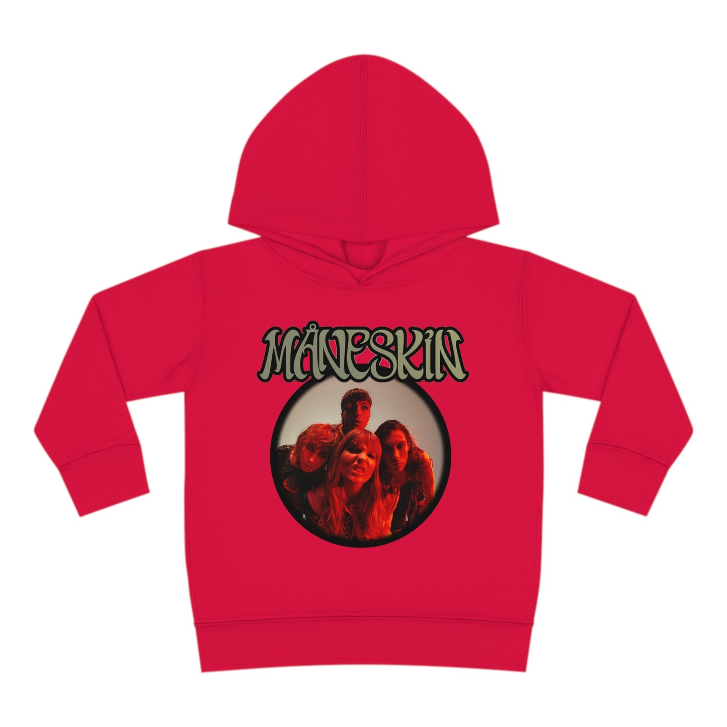 Måneskin Circular Group Photo Toddler Pullover Fleece Hoodie