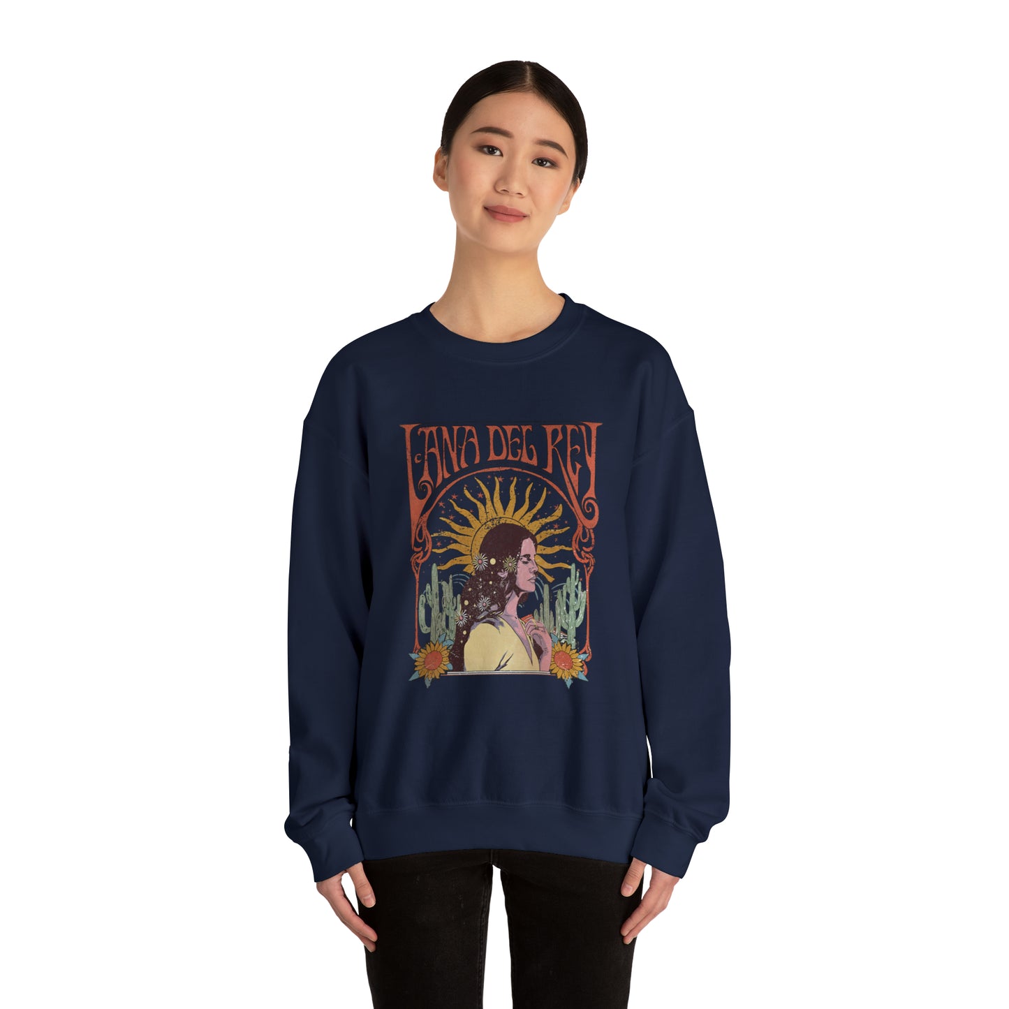 Lana Del Rey Vintage Artwork Unisex Heavy Blend Crewneck Sweatshirt