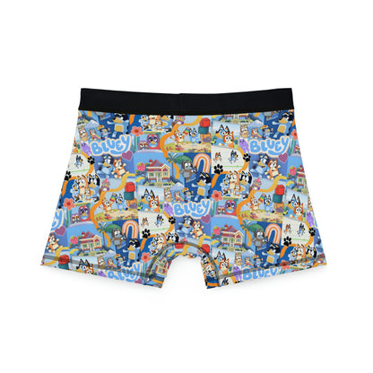 Bluey Playtime Collage Men's Boxers