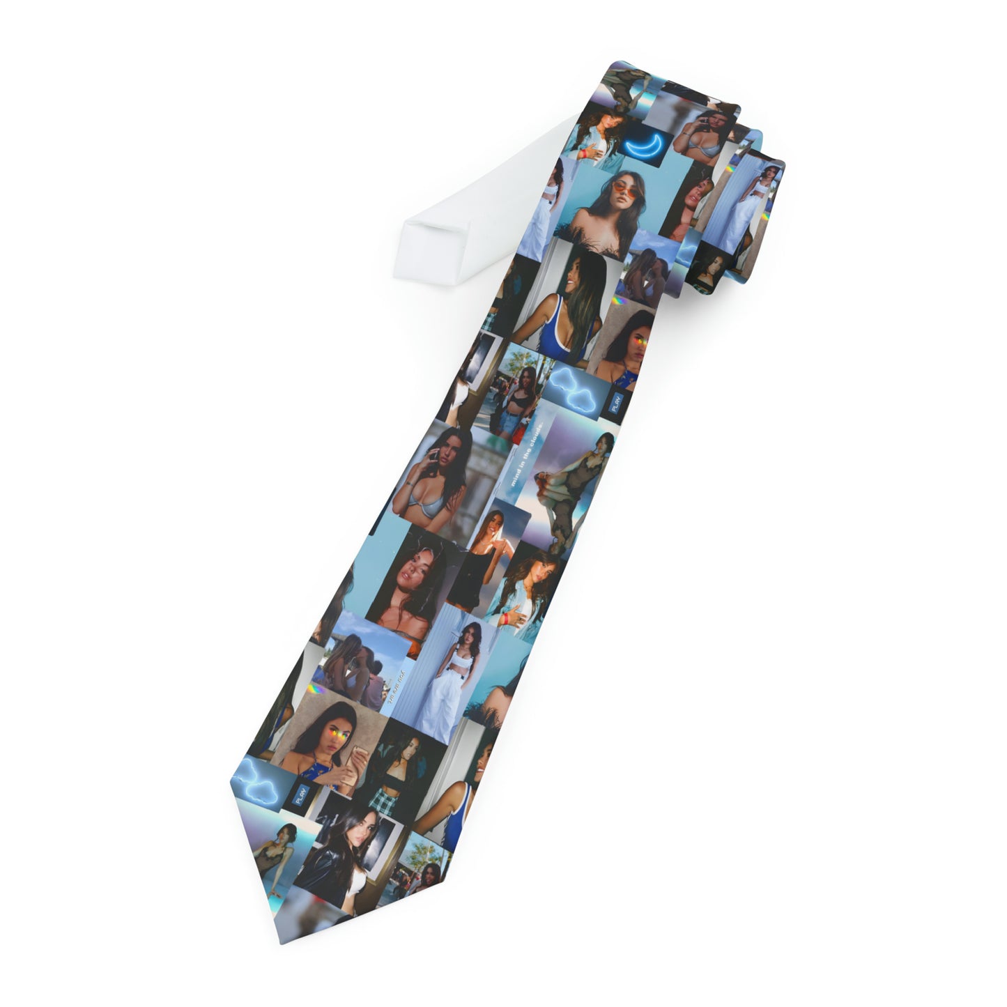 Madison Beer Mind In The Clouds Collage Neck Tie