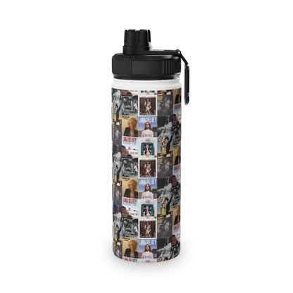 Lana Del Rey Album Cover Collage Stainless Steel Sports Lid Water Bottle