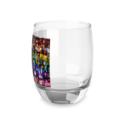 Harry Styles Rainbow Photo Collage Whiskey Glass