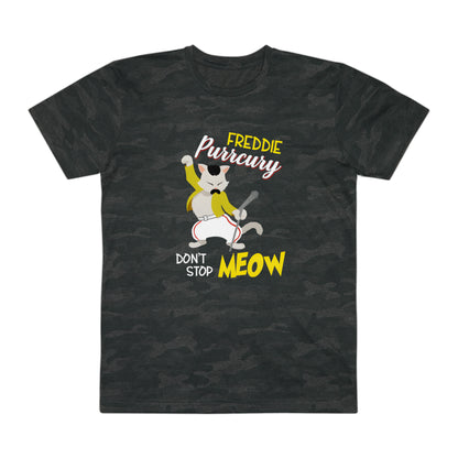 Queen Don't Stop Meow Freddie Purrcury Men's Fine Jersey Tee