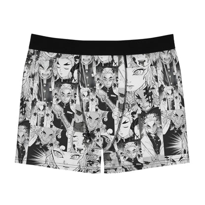 Demon Slayer Kyojuro Rengoku Collage Men's Boxer Briefs