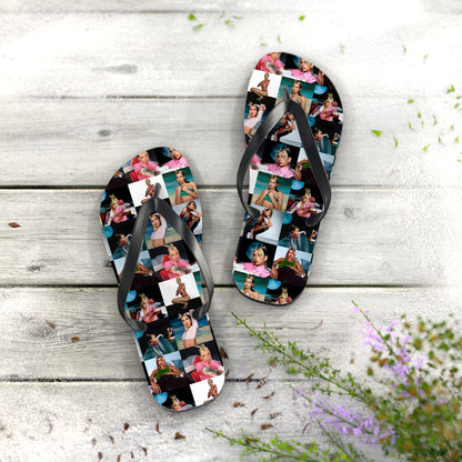 Dua Lipa Future Nostalgia Mosaic Flip Flops