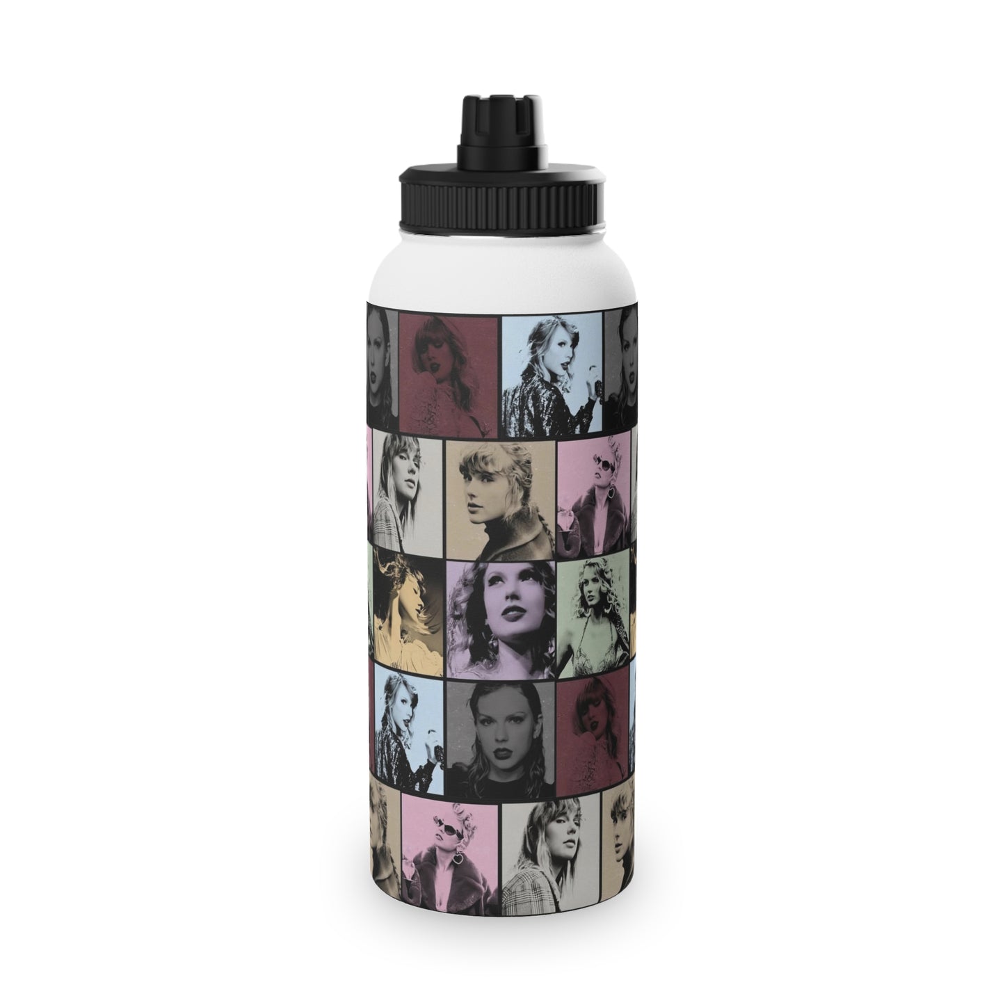 Taylor Swift Eras Collage Stainless Steel Sports Lid Water Bottle