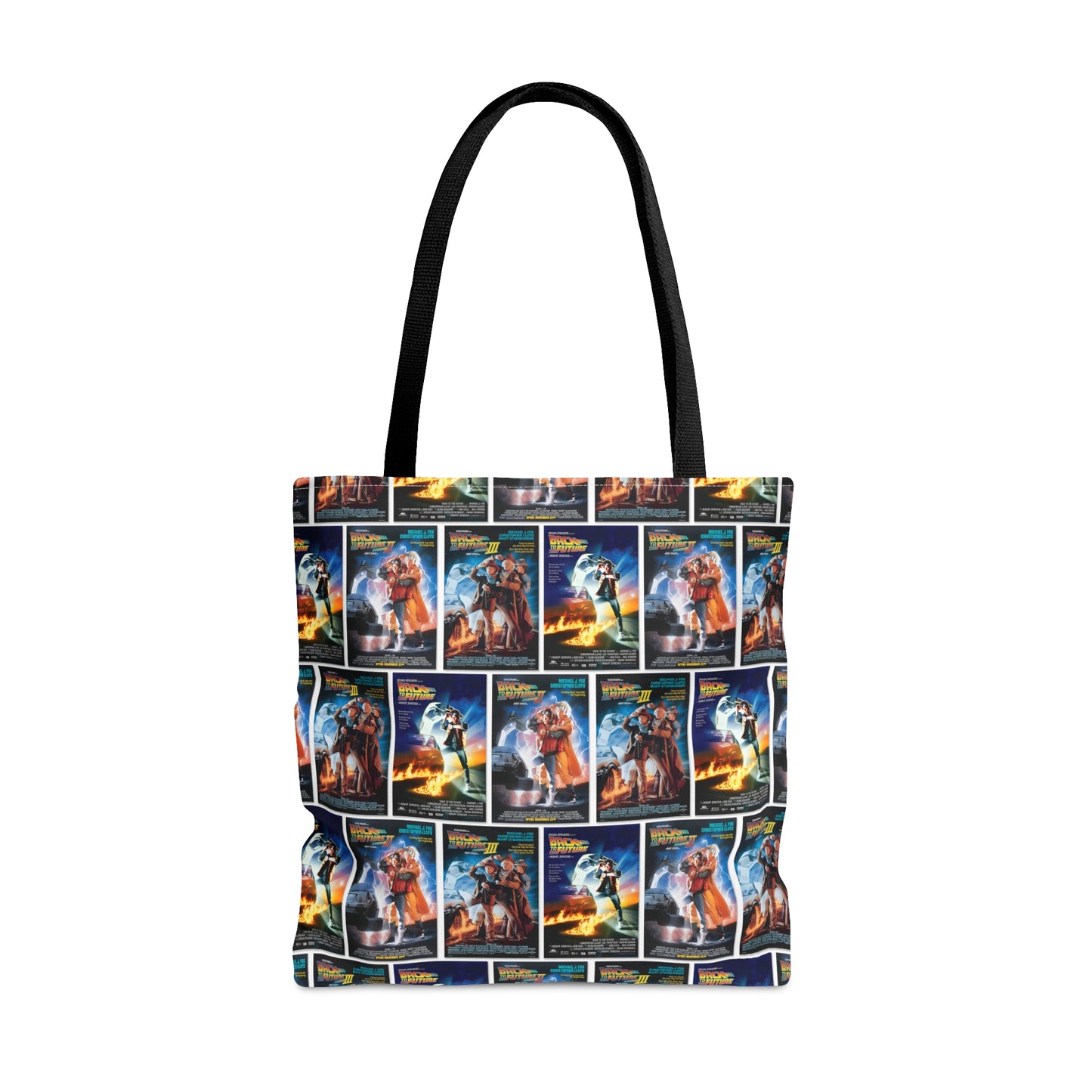 Back To The Future Movie Posters Collage Tote Bag