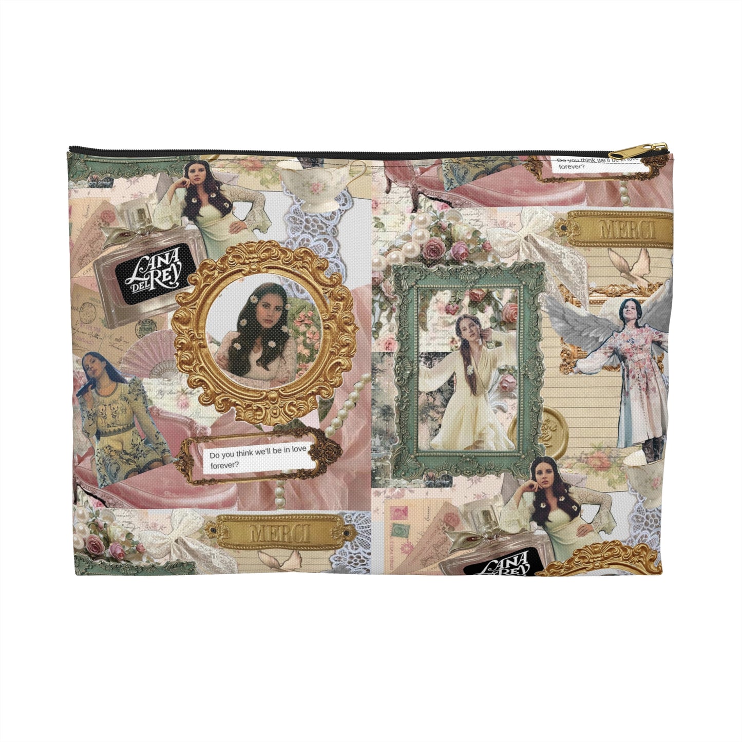 Lana Del Rey Victorian Collage Accessory Pouch