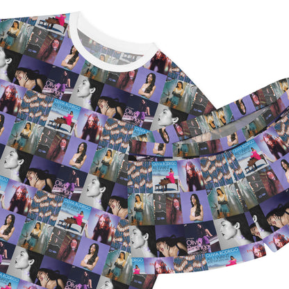 Olivia Rodrigo Album Cover Art Collage Women's Short Pajama Set