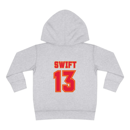 Taylor Swift In My Chiefs Era Toddler Pullover Fleece Hoodie