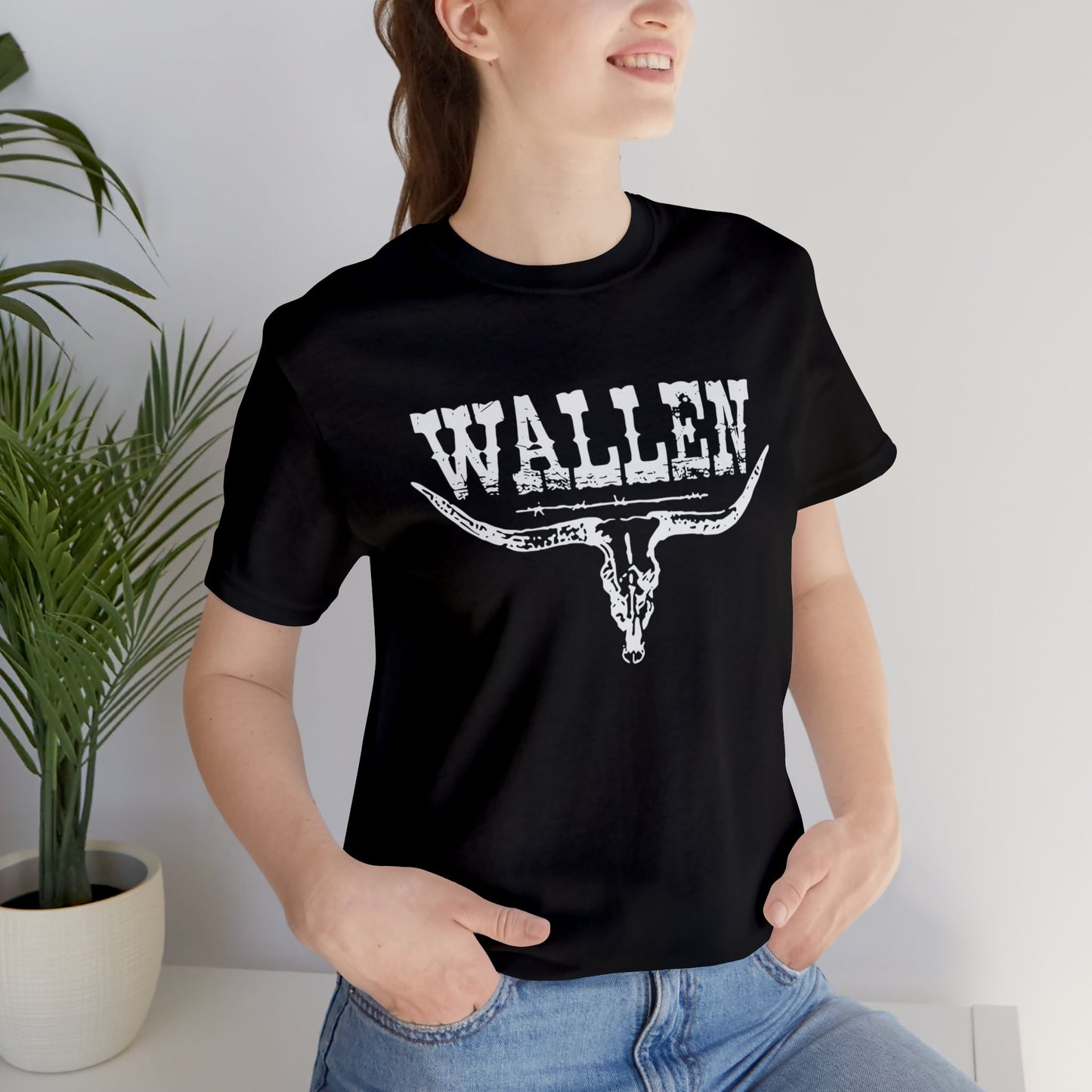 Morgan Wallen White Logo Unisex Jersey Short Sleeve Tee Shirt