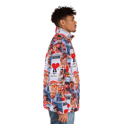 Bad Bunny Un Verano Sin Ti Photo Collage Men's Puffer Jacket