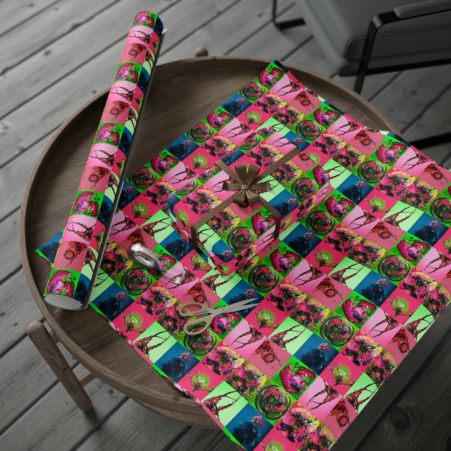 Lady Gaga Dawn of Chromatica Mosaic Gift Wrapping Paper