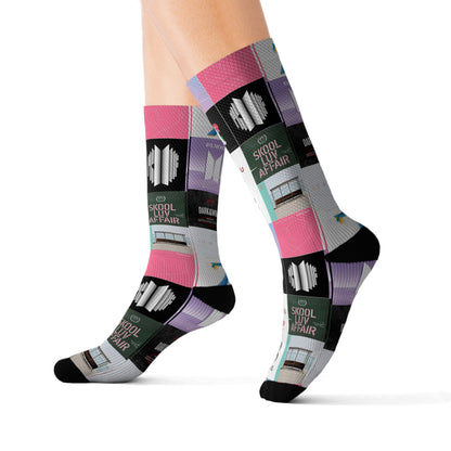 BTS Album Cover Art Collage Tube Socks