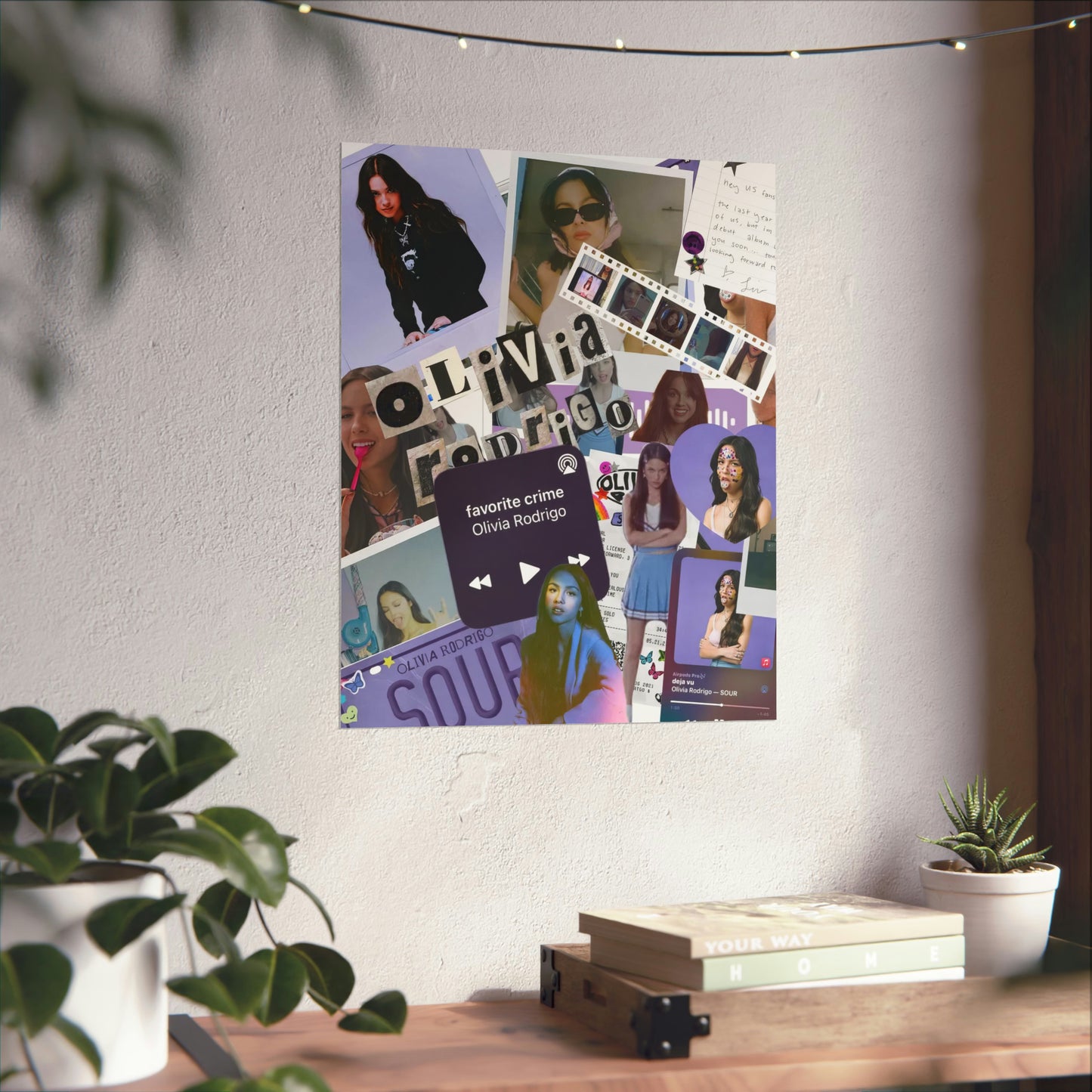 Olivia Rodrigo Deja Vu Collage Matte Poster