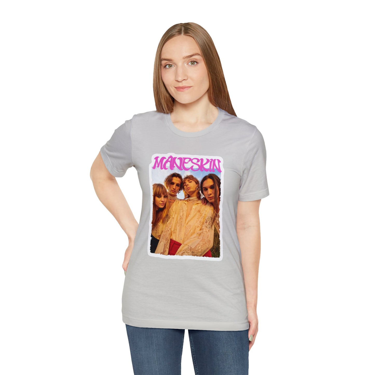 Måneskin Group Photo Unisex Jersey Short Sleeve Tee Shirt