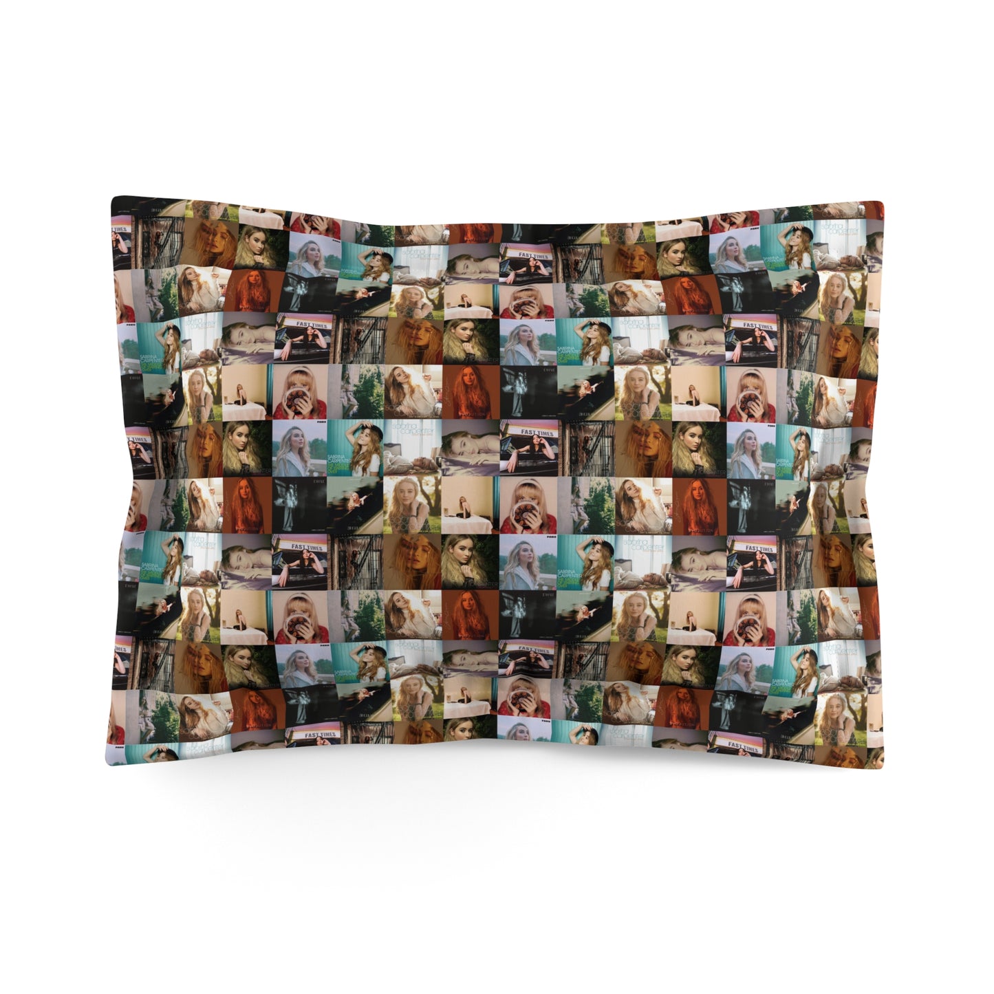 Sabrina Carpenter Album Cover Collage Microfiber Pillow Sham