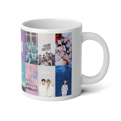 BTS Pastel Aesthetic Collage Jumbo Mug