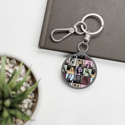 Taylor Swift Eras Collage Keyring Tag