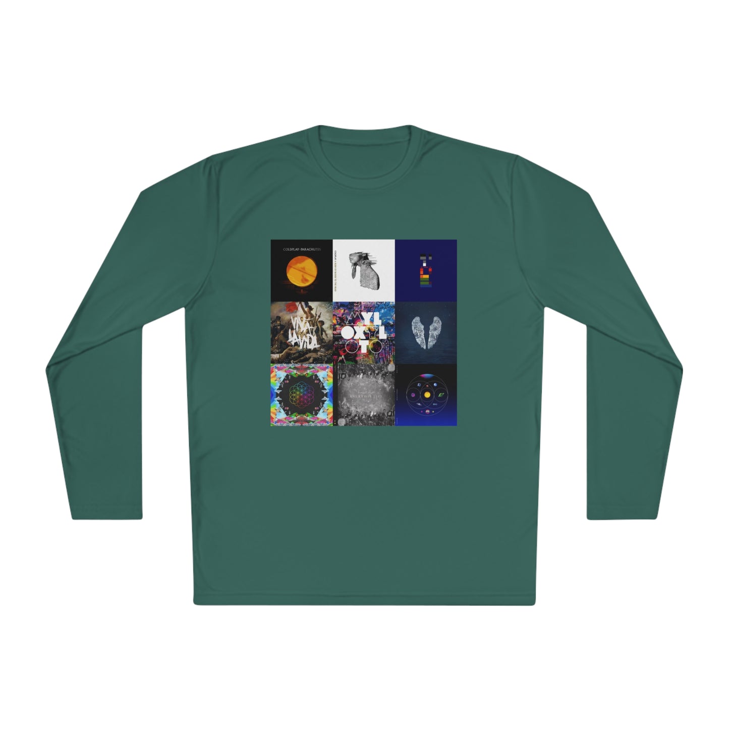 Colplay Album Cover Collage Unisex Lightweight Long Sleeve Tee