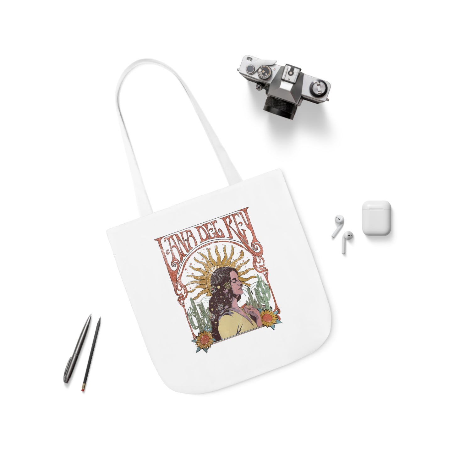 Lana Del Rey Vintage Artwork Polyester Canvas Tote Bag