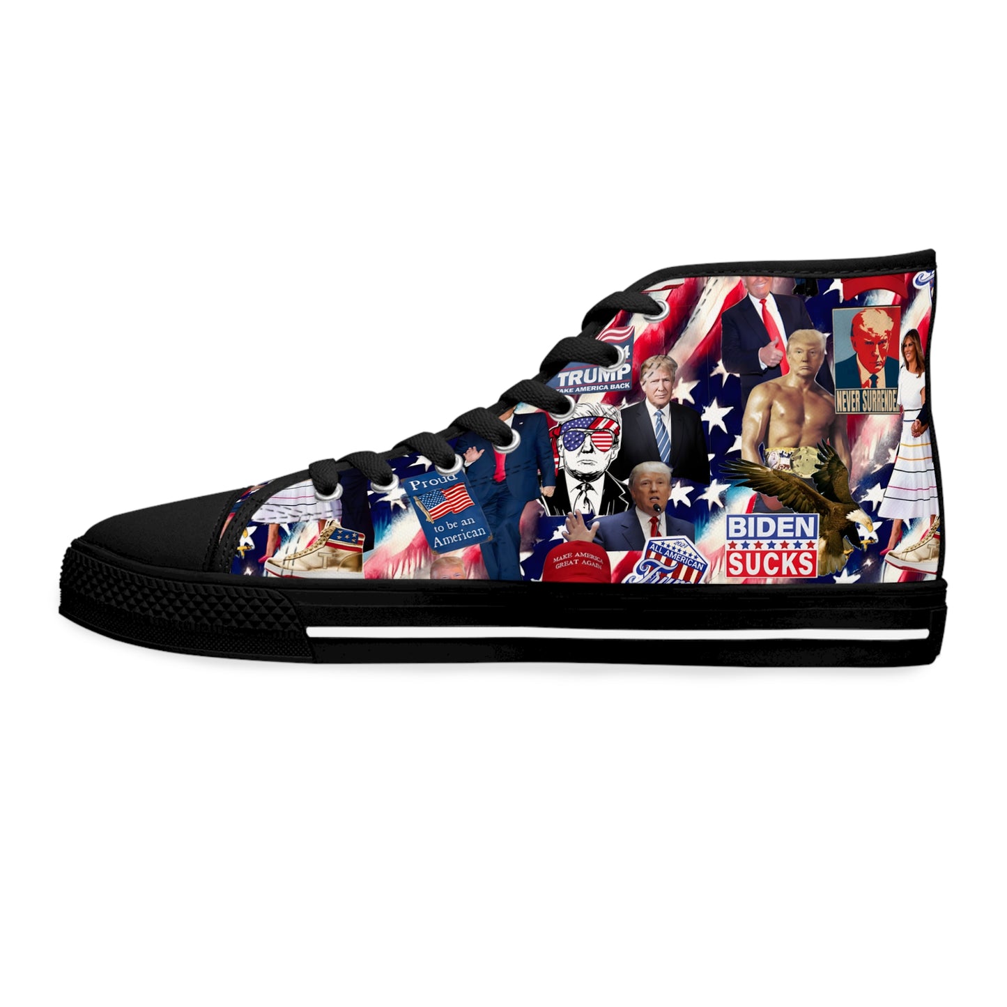 Donald Trump 2024 MAGA Montage Women's High Top Sneakers