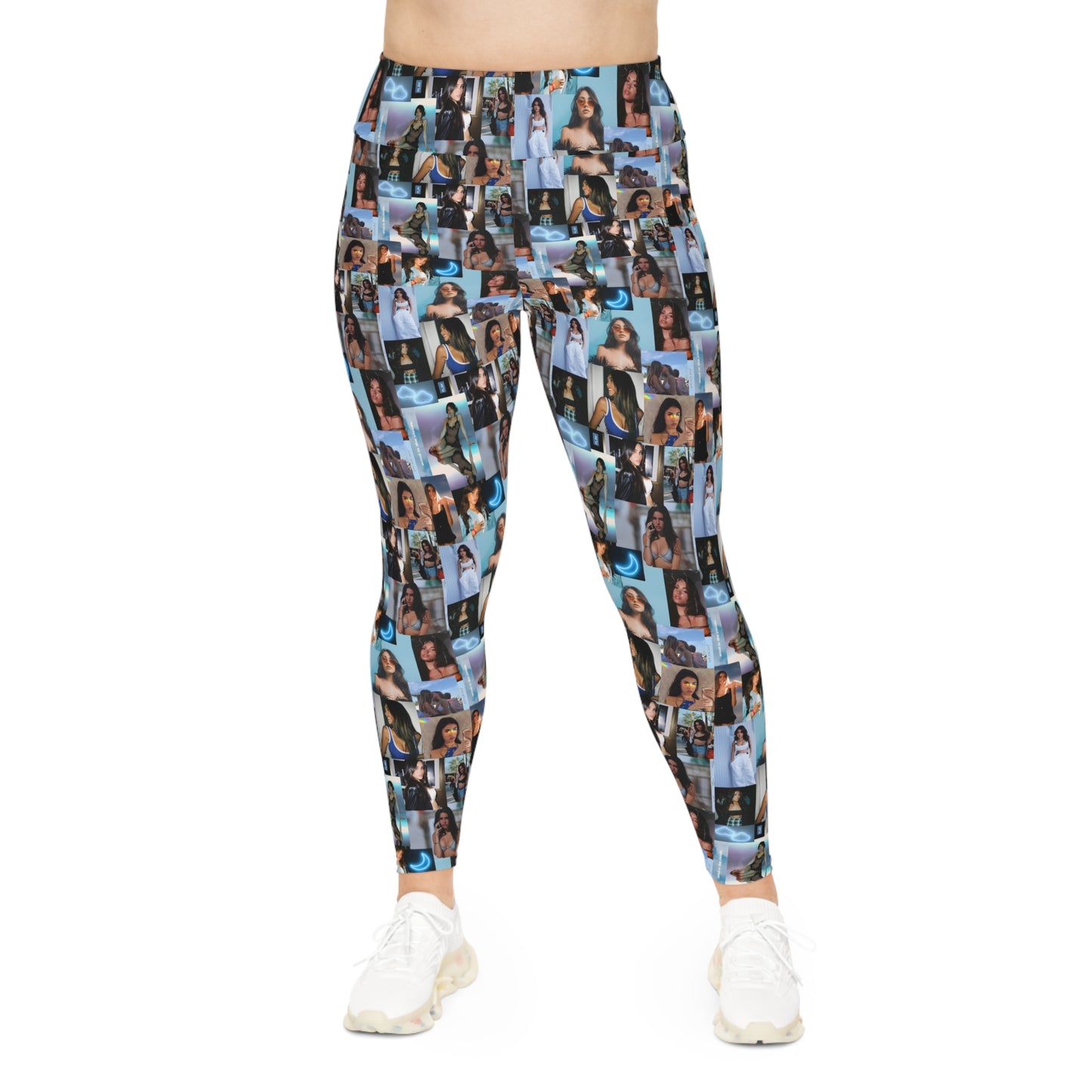 Madison Beer Mind In The Clouds Collage Plus Size Leggings