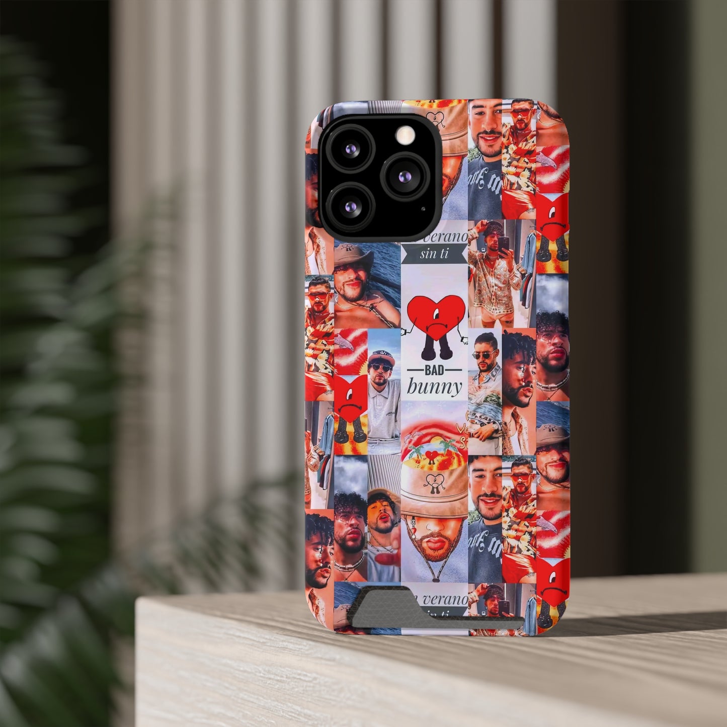 Bad Bunny Un Verano Sin Ti Photo Collage Phone Case With Card Holder